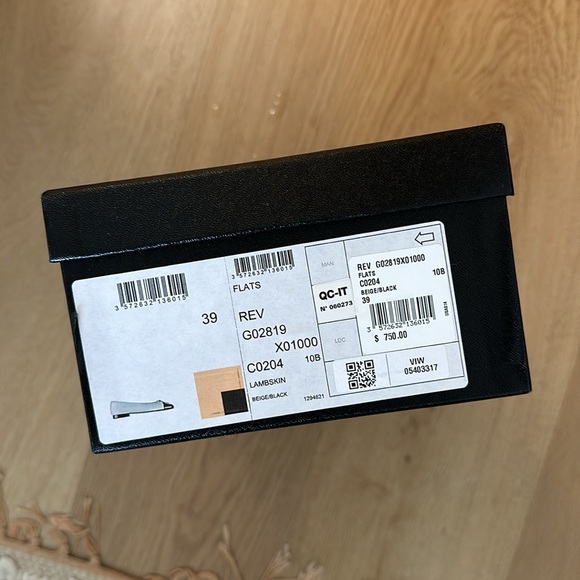 Chanel Black and Tan Ballet Flats - size 39 - Picture 8 of 8